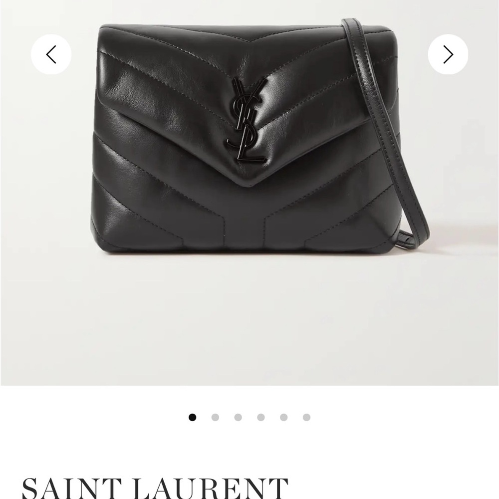 Saint Laurent Black Quilted Leather Bag